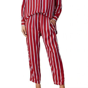 Sweet Baby Jaime Carnival Red striped Satin‎ Pants Women size XS